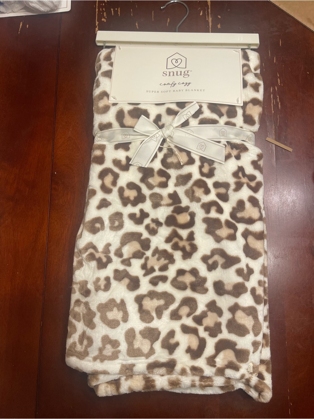 Snug CozyCoz Super Soft Leopard Baby Blanket - Brown/Cream